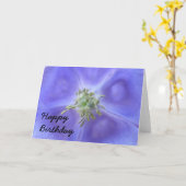 Aquilegia Flower Birthday Kaart (Gele Bloem)