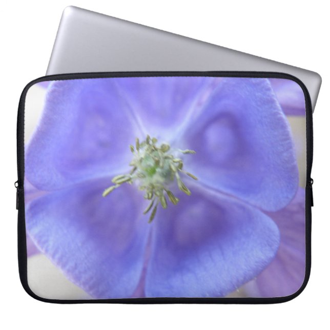 Aquilegia Flower Laptop Bag Sleeve (Voorkant)