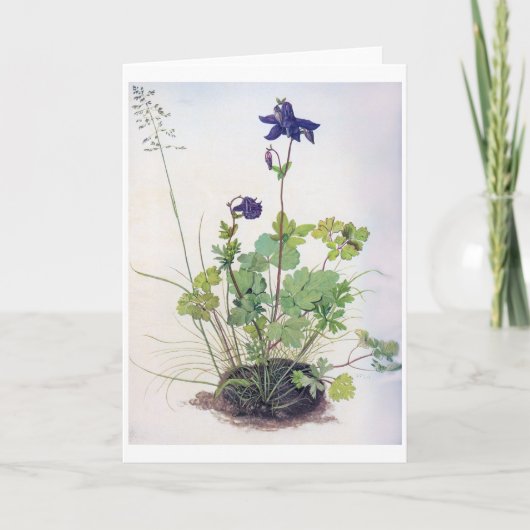 Aquilegia vulgaris Flower, Albrecht Durer Kaart (Voorkant)