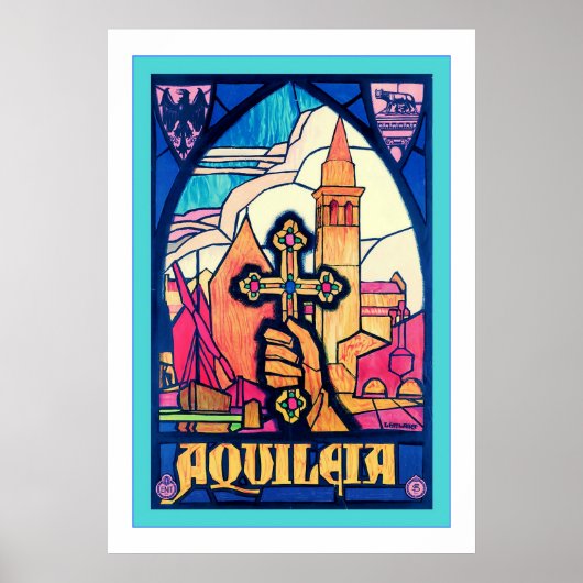 Aquileia ~ Vintage Travel Poster (Voorkant)
