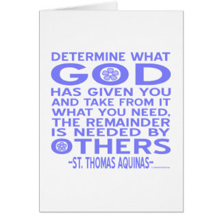 Aquinas Citaat Kijk Wat God Jou Gegeven Heeft Blau