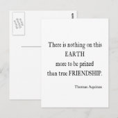 Aquinas Friendship Inspirerend Quote Briefkaart (Voorkant / Achterkant)