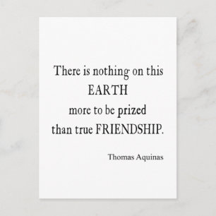  Aquinas Friendship Inspirerend Quote Briefkaart