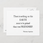  Aquinas Friendship Inspirerend Quote Briefkaart (Voorkant / Achterkant)