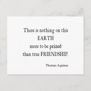 Aquinas Friendship Inspirerend Quote Briefkaart