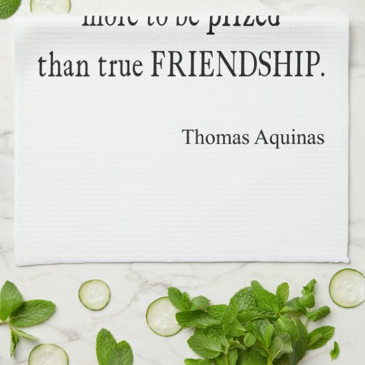  Aquinas Friendship Inspirerend Quote Theedoek (Gevouwen)