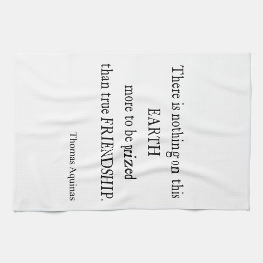  Aquinas Friendship Inspirerend Quote Theedoek (Horizontaal)