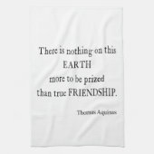  Aquinas Friendship Inspirerend Quote Theedoek (Verticaal)
