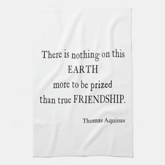  Aquinas Friendship Inspirerend Quote Theedoek (Verticaal)