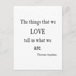 Aquinas Love Inspirerend Quote / Quottes Briefkaart