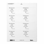 Aquinas Love Inspirerend Quote / Quottes Etiket (Full Sheet)