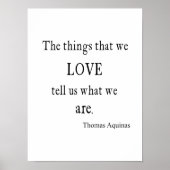  Aquinas Love Inspirerend Quote / Quottes Poster (Voorkant)