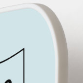 Aquinnah klampt de pickleball racket aan (Links Detail)