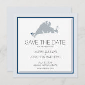 Aquinnah Martha's wijnwerf | Datum opslaan Save The Date (Voorkant / Achterkant)