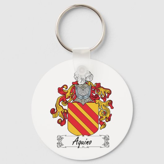 Aquino Family Crest Sleutelhanger (Voorkant)