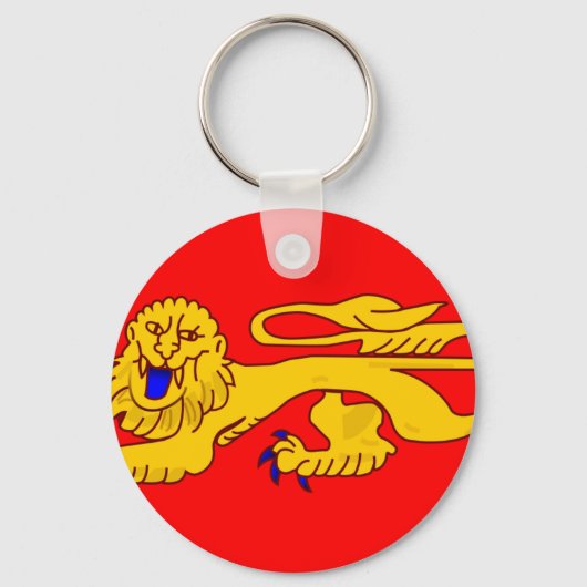 Aquitaine, Franse vlag Sleutelhanger (Voorkant)