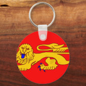 Aquitaine, Franse vlag Sleutelhanger (Voorkant)