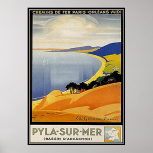 Aquitaine, Pyla-sur-mer, Frankrijk - Poster
