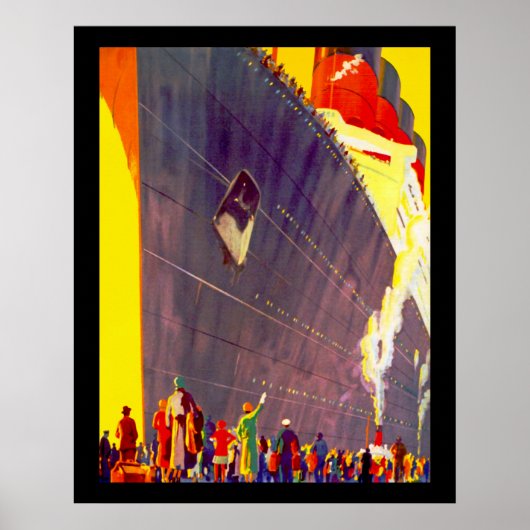 Aquitania Departing Poster (Voorkant)
