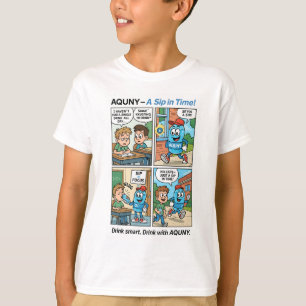 AQUNY – Een slokje in de tijd! Grappige Hydration T-shirt