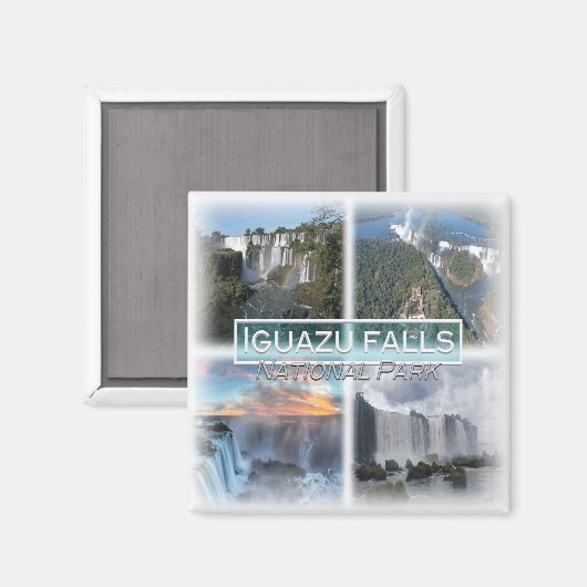 AR0042 Amerika, Argentinië, Iguazu herfsten, Koelk Magneet (Voorkant / Achterkant)
