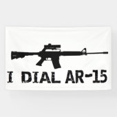 Ar15 2e amendement "I DIAL AR-15" PRO PISTOOL Spandoek (Horizontaal)
