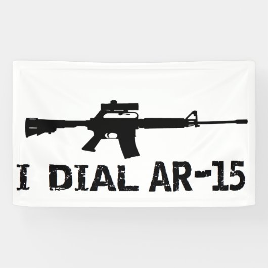 Ar15 2e amendement "I DIAL AR-15" PRO PISTOOL Spandoek (Horizontaal)