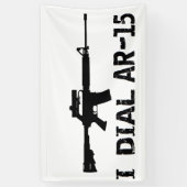 Ar15 2e amendement "I DIAL AR-15" PRO PISTOOL Spandoek (Verticaal)