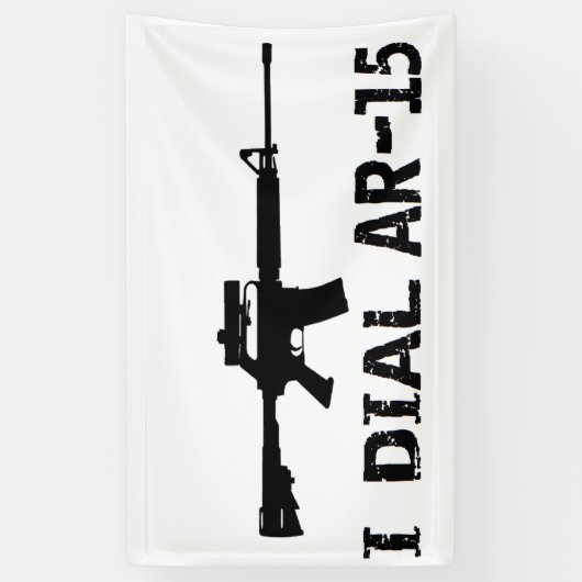 Ar15 2e amendement "I DIAL AR-15" PRO PISTOOL Spandoek (Verticaal)
