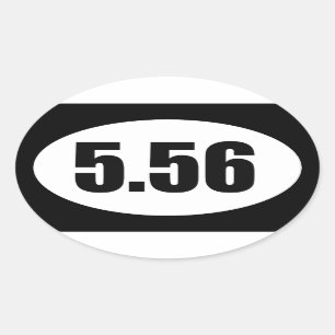 AR15 5,56 OVALE STICKER