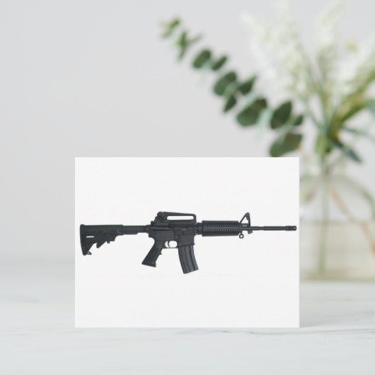 AR15 aanvalgeweer Briefkaart (Staand voorkant)