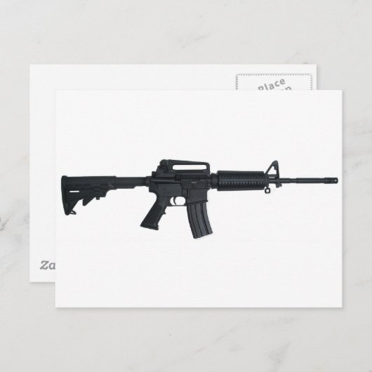 AR15 aanvalgeweer Briefkaart (Voorkant / Achterkant)