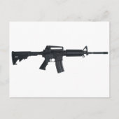 AR15 aanvalgeweer Briefkaart (Voorkant)