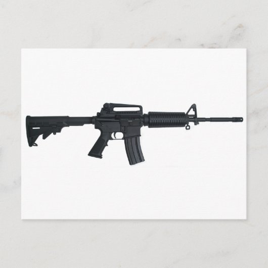 AR15 aanvalgeweer Briefkaart (Voorkant)