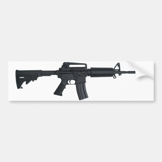 AR15 aanvalgeweer Bumpersticker (Voorkant)