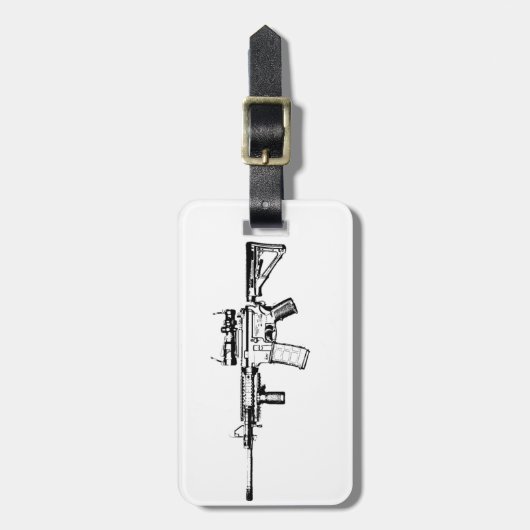 AR15 BAGAGELABEL (Voorkant verticaal)