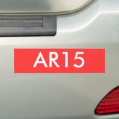 AR15 BUMPERSTICKER (Op auto)