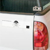 AR15 Kruisvormige Botten Bumpersticker (Op Truck)