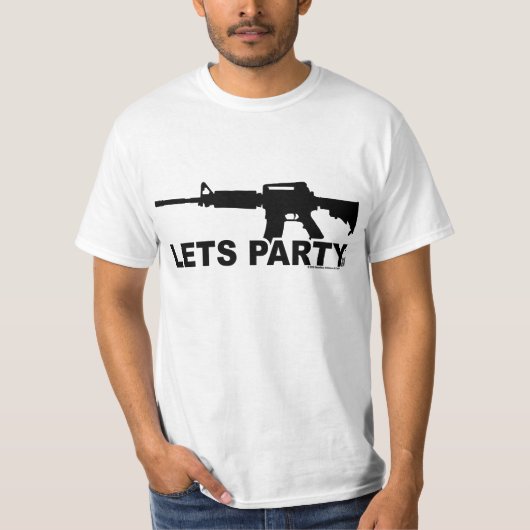 AR15 Lets Party T-shirt (Voorkant)