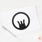 AR15/M16 Bezienswaardigheden Ronde Sticker (Envelop)