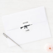 AR15 Molon Labe stcker Ronde Sticker (Envelop)