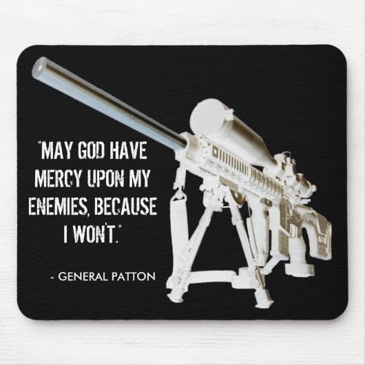 AR15 Muismat - Algemene Patton Quote (Voorkant)