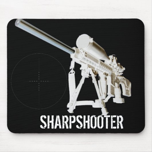 AR15 Muismat - Sharpshot met spoeldot reticle (Voorkant)