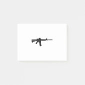 AR15 Rifle Silhouette Post-it® Notes (Voorkant)