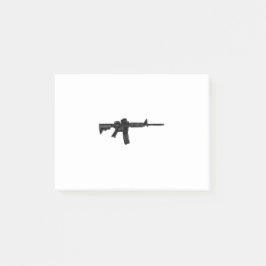 AR15 Rifle Silhouette Post-it® Notes