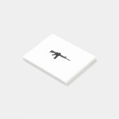 AR15 Rifle Silhouette Post-it® Notes (Schuin)