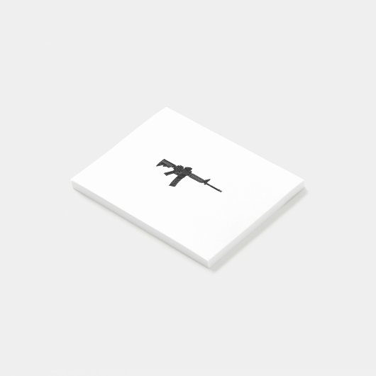 AR15 Rifle Silhouette Post-it® Notes (Schuin)