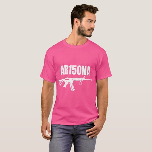 AR15ONA (Arizona) 2e wijziging AR15 voor Pistool O T-shirt (Voorkant volledig)
