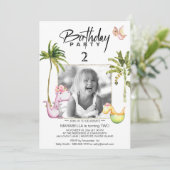 *~* AR21 Dragon Dinosaur 2 TWEE Fotodag  Kaart (Staand voorkant)