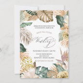 *~* AR21 QR RSVP Oerwoud Leopard Botanische WEDDIN Kaart (Voorkant)